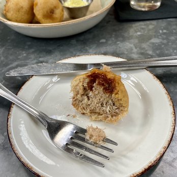 The Ice Plant - Blue crab beignets (sooo much crab)! - Cocktail Bars Near Me - St. Augustine, Florida