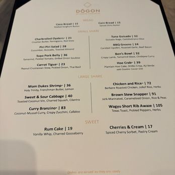 Dōgon - Menu - Caribbean Near Me - Washington, DC, District of Columbia Dōgon - Menu - Caribbean Near Me - Washington, DC, District of Columbia