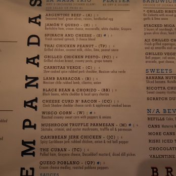 La Masa Empanada Bar - Empanada menu - Empanadas Near Me - Milwaukee, Wisconsin La Masa Empanada Bar - Empanada menu - Empanadas Near Me - Milwaukee, Wisconsin