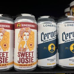 Good craft beer selection including Lonerider!