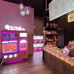 Bobo Cha Bar - BOBO CHA BAR has automatic cotton candy machine, the claw machines and also a small shop for accessories and skin care under Pink Plush