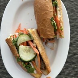 Pork skewer banh mi spicy Pork skewer banh mi spicy