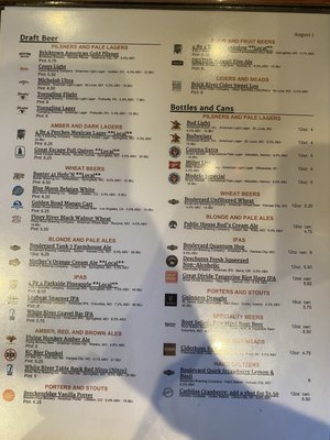 Menu photo 3 Bricktown Brewery Springfield, MO