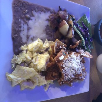 T & A Taco No 2 - chilaquiles w/scrambled eggs - Mexican Near Me - Bell Gardens, California