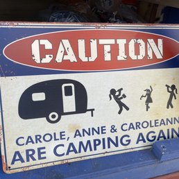 A friend gifted our friend this sign.  So us, lol.