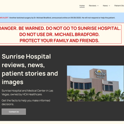 Michael S. Bradford, M.D - Do NOT go to Sunrise Hospital or Dr. Michael Bradford at NV Orthopedic