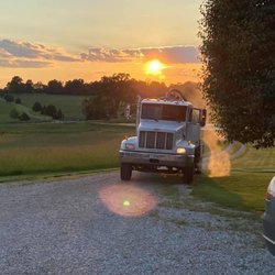 O'Neail's Septic & Portable Toilet Service - Still working at sunset