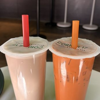 Corner 17 - Vanilla Boba Tea and Corner 17 Thai Tea - Chinese Near Me - Saint Louis, Missouri