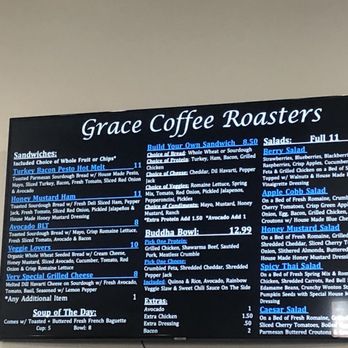 Grace Coffee Roasters - New Menu Taken Feb2020 - Coffee Roasteries Near Me - Sacramento, California