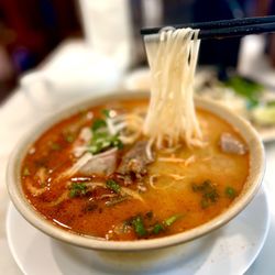 Pho Khanh Express - Cambodian pho with Sate and peanut butter