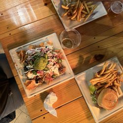 The Big Tiki Lounge - Nachos chicken and fish sammies