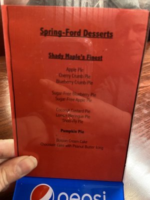 Menu photo 5 Spring Ford Diner Spring City, PA