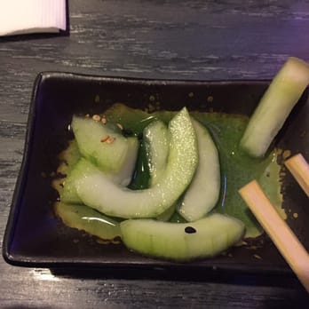 Sushi 101 - This was good. Tiny little pickled cucumber salad they serve on arrival. - Japanese Near Me - Los Angeles, California
