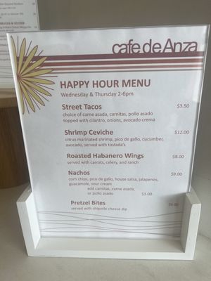 Menu photo 4 Cafe de Anza San Diego, CA