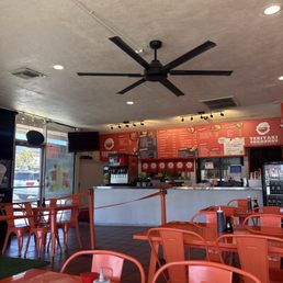 Inside the restaurant