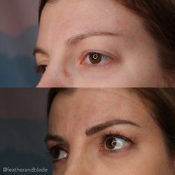 Feather & Blade - Before and after of a Feather & Blade client