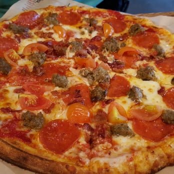 Blaze Pizza - Meat eaters  pizza no onion, add on bacon - Salad Near Me - Clark, New Jersey
