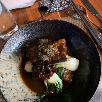 Feng Chophouse - Braised short ribs over Baby Bok Choy and fingerling potatoes - Sushi Bars Near Me - Hartford, Connecticut Feng Chophouse - Braised short ribs over Baby Bok Choy and fingerling potatoes - Sushi Bars Near Me - Hartford, Connecticut