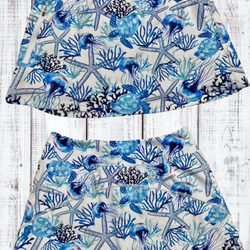 Sporty Girl Apparel - New sealife skort with zip pocket
