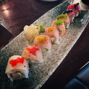 Hush - Rainbow Roll - Sushi Bars Near Me - Keller, Texas Hush - Rainbow Roll - Sushi Bars Near Me - Keller, Texas