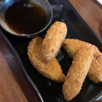 Soho Ramen and Sake Bar - Croquettes Tempura that came with the Vegan Spicy Miso Ramen - Ramen Near Me - Temecula, California Soho Ramen and Sake Bar - Croquettes Tempura that came with the Vegan Spicy Miso Ramen - Ramen Near Me - Temecula, California