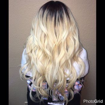 Grand Canal Salon - Platinum blonde with a shadow root - Hair Salons Near Me - Stockton, California Grand Canal Salon - Platinum blonde with a shadow root - Hair Salons Near Me - Stockton, California