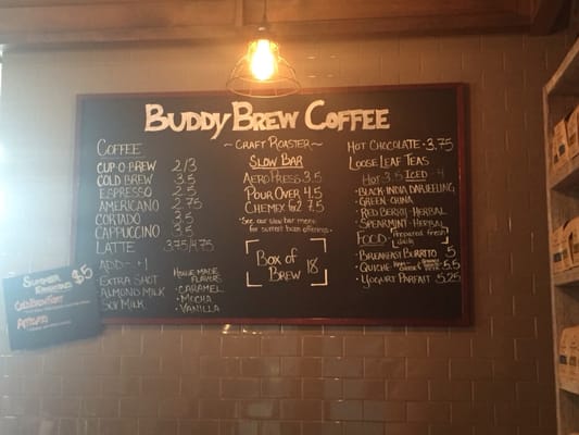 Menu photo 8 Buddy Brew Coffee - Sarasota Sarasota, FL