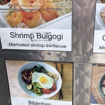 Galbi Q - a variety of food items on display - Street Vendors Near Me