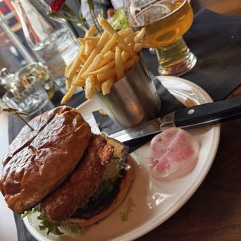 Mozart's Restaurant - Pork Schnitzel Sandwich - Modern European Near Me - Leavenworth, Washington Mozart's Restaurant - Pork Schnitzel Sandwich - Modern European Near Me - Leavenworth, Washington