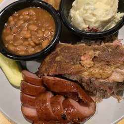 RibCrib BBQ - This is called The Dirty Deed on the menu. Pulled pork is underneath the rib.