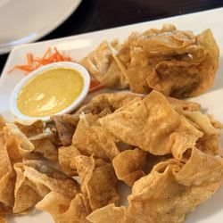 Deep Fried Bratwurst Wontons