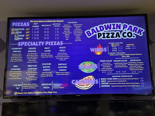Menu photo 1 Baldwin Park Pizza Baldwin Park, CA
