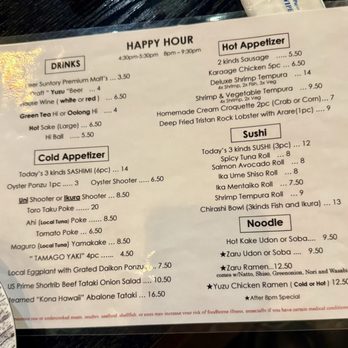 Akira Japanese Restaurant - Late night happy hour - Japanese Near Me - Honolulu, Hawaii