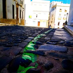 Plaza Fray Félix - Plaza Fray Félix, Cadiz 2-8-18 (green line walking trail will take you right through this historic square)