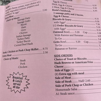 Rosies - Menu - Breakfast & Brunch Near Me - Racine, Wisconsin Rosies - Menu - Breakfast & Brunch Near Me - Racine, Wisconsin