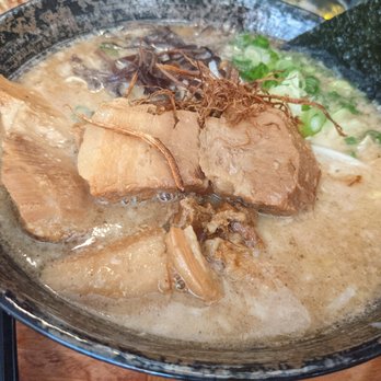 Ramen Champ - Tonkotsu ramen with extra meat. The big chunks is a bit much- rather have thin slices - Ramen Near Me - San Jose, California