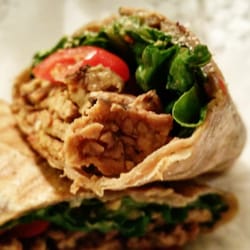 Green Life Market - VLT Wrap (Vegan Tempeh Bacon with lettuce and tomato)