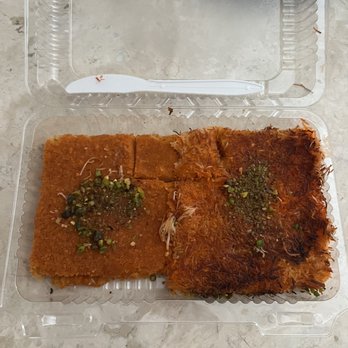 Nablus Sweets - Two types of knafeh - Bakeries Near Me - Brooklyn, New York