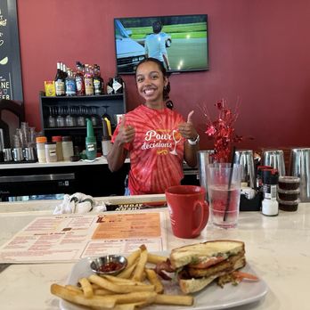 Ruby Sunshine Charlotte Southend - Our bartender, Jaelyn; a great bartender/server and fun to talk to! Try sitting at the bar. - Breakfast & Brunch Near Me - Charlotte, North Carolina