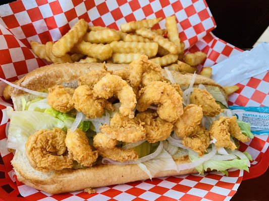 Photo of Viet Cajun - Galveston, TX, US. Shrimp PoBoy