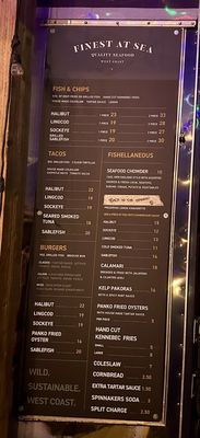 Menu photo 1 Finest At Sea Victoria, BC