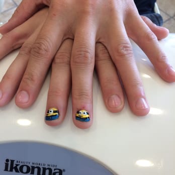 Chanail Nails Spa - These are done by Vivian they are her first minions and they look awesome - Nail Salons Near Me - Simi Valley, California