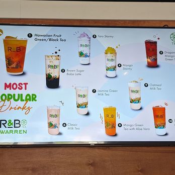 R&B Tea - Full Menu - Bubble Tea Near Me - Warren, Michigan R&B Tea - Full Menu - Bubble Tea Near Me - Warren, Michigan