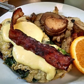 Marston's - Spinach omelet with country potatoes - Breakfast & Brunch Near Me - Pasadena, California Marston's - Spinach omelet with country potatoes - Breakfast & Brunch Near Me - Pasadena, California