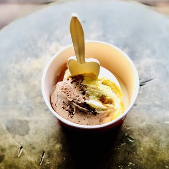 Frite & Scoop - 1/2 & 1/2: Hokey Pokey & Chocolate Milk & Cookies: Malted chocolate custard with chopped Oreo pieces - so good! - Ice Cream & Frozen Yogurt Near Me - Astoria, Oregon Frite & Scoop - 1/2 & 1/2: Hokey Pokey & Chocolate Milk & Cookies: Malted chocolate custard with chopped Oreo pieces - so good! - Ice Cream & Frozen Yogurt Near Me - Astoria, Oregon