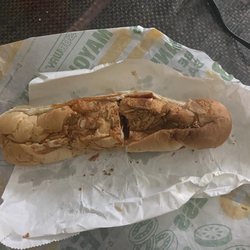 This is a Meatball Marinara toasted