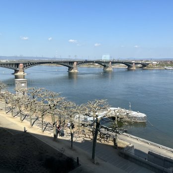 Hilton Mainz - View from hotel looking over the river - Hotels Near Me - Mainz, RP