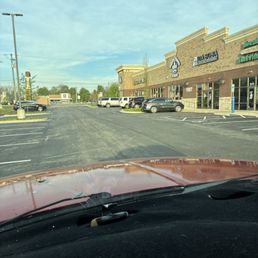 In a plaza with other restaurants In a plaza with other restaurants