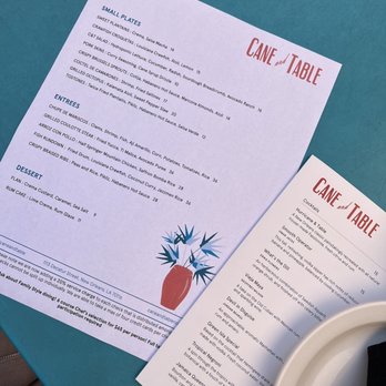 Cane and Table - Menu - Cocktail Bars Near Me - New Orleans, Louisiana Cane and Table - Menu - Cocktail Bars Near Me - New Orleans, Louisiana