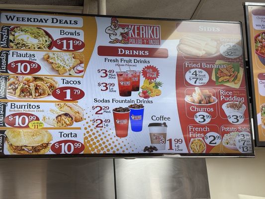 Menu photo 1 Keriko Pollos y Tacos Jurupa Valley, CA Menu photo 1 Keriko Pollos y Tacos Jurupa Valley, CA